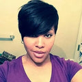 Short Black Pixie Cuts Wig For Ladies 6 inches✨️