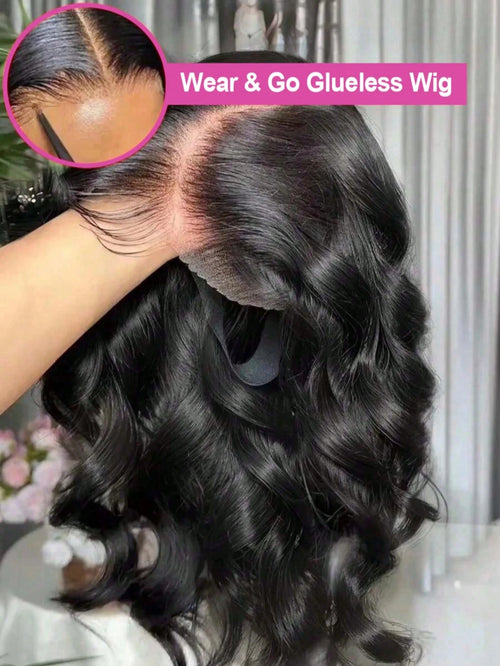 BUNGIOL™ Body Wave Swiss Lace Front Human Hair Wig 40-42 Inch Long 5x5 Closure Human Hair Pre plucked