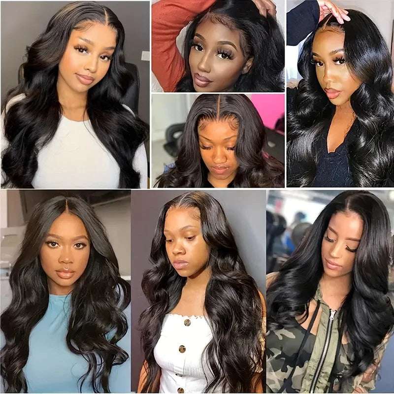 BUNGIOL™ Body Wave Swiss Lace Front Human Hair Wig 40-42 Inch Long 5x5 Closure Human Hair Pre plucked