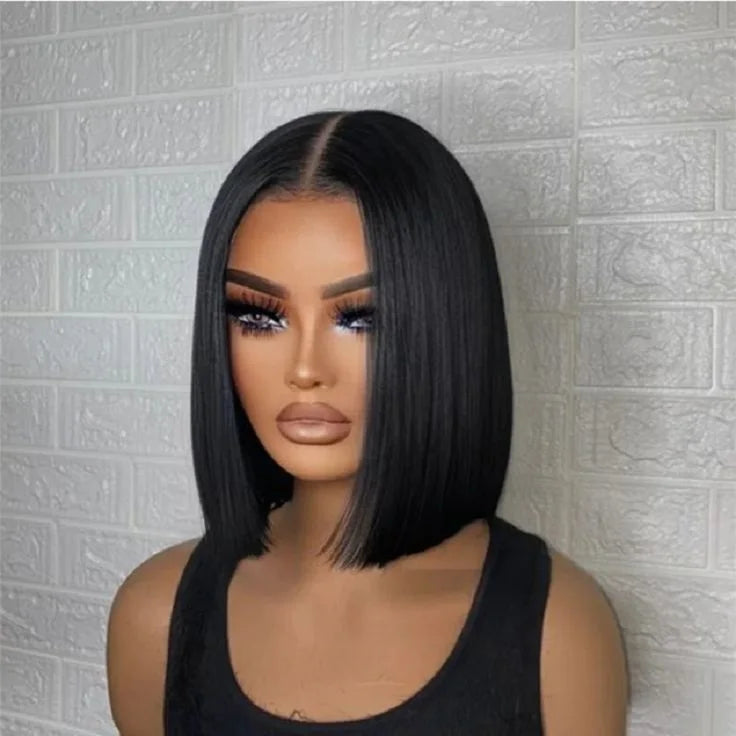 Tuneful® Short Straight Brazilian Bob Wig 13x6 Lace Closure Wig Pre Plucked 8-16in✨ $72.78-102.78