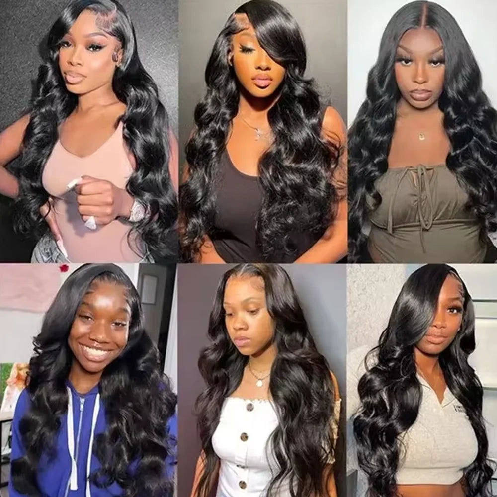 BUNGIOL® Brazilian Human Body Wave Transparent Lace Front Wig Pre Plucked 14-42 inches✨️
