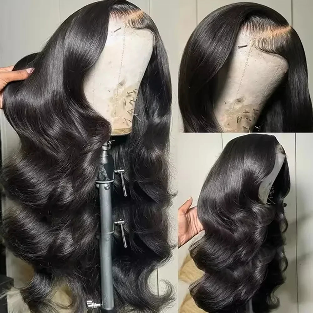 BUNGIOL® Brazilian Human Body Wave Transparent Lace Front Wig Pre Plucked 14-42 inches✨️