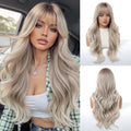 TINY LANA™ Long Golden Blonde Wave Synthetic Wig with Bangs ✨️