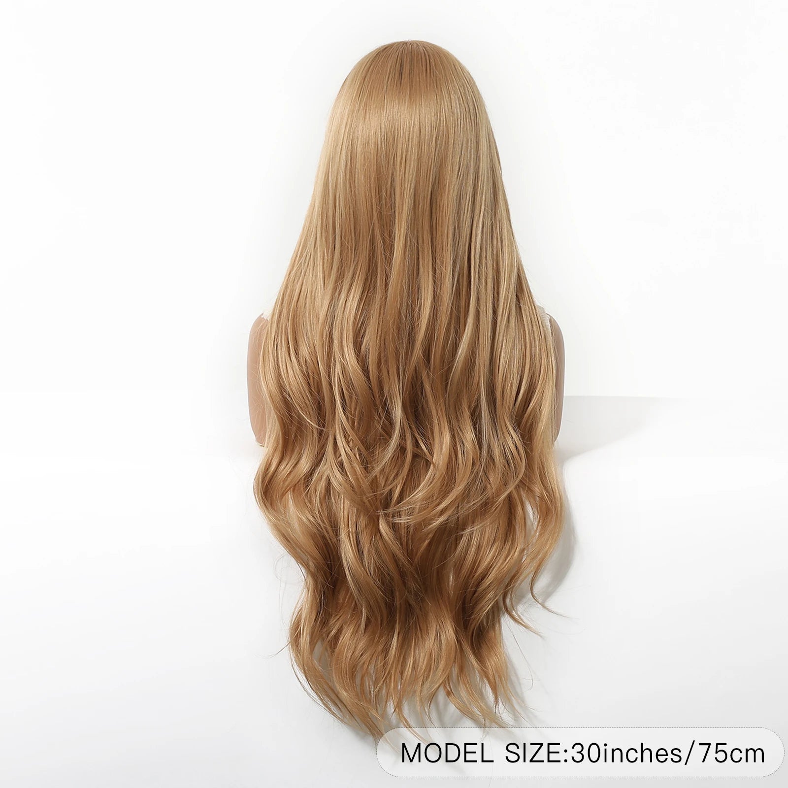 TINY LANA™ Long Golden Blonde Wave Synthetic Wig with Bangs ✨️