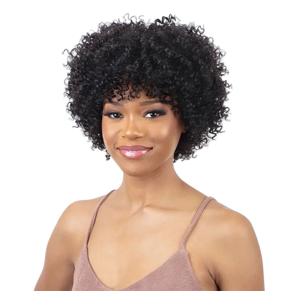 Newmi™ Highlight Afro Kinky Curly Human Hair Wigs✨️