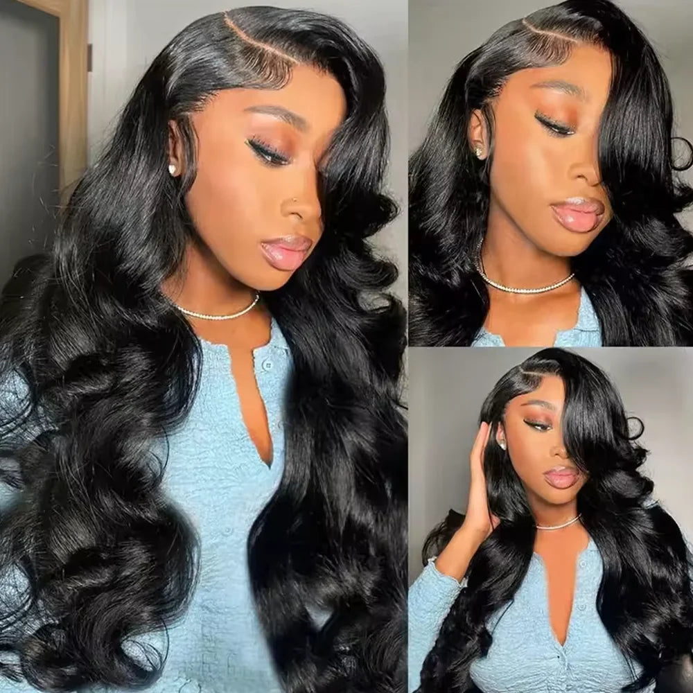 BUNGIOL® Brazilian Human Body Wave Transparent Lace Front Wig Pre Plucked 14-42 inches✨️