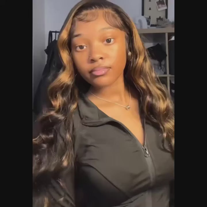 FRIZIRA© Ombre V Part Wig Human Hair Body Wave Upgrade U Part 18-40 inches✨️